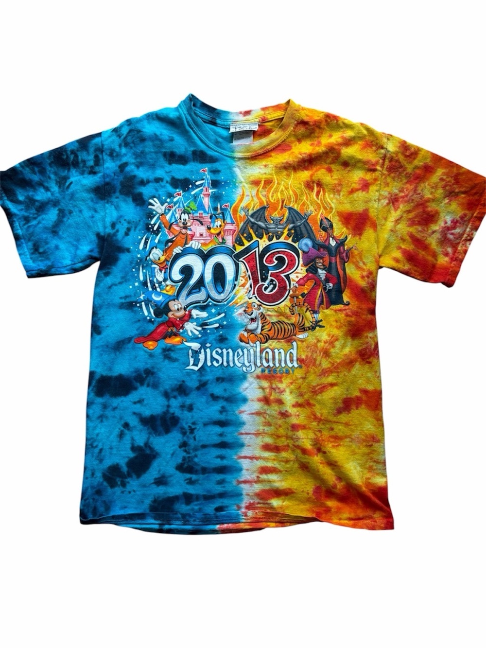 Disneyland Resort Tie Dye Graphic Tee Mickey Villains Disney Parks Unisex Shirt